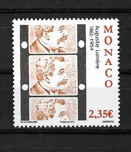 Monaco: 150. Geburtstag von Auguste Lumiere, #3103, postfrisch