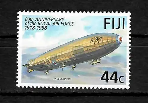 Fiji: 80. Jahrestag Royal Air Force, Zeppelin, #843, postfrisch