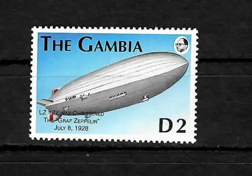 Gambia: 75. Todestag von Ferdinand Graf von Zeppelin, #1461, postfrisch