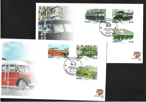 Malta: Busse, das Ende einer Aera, FDC