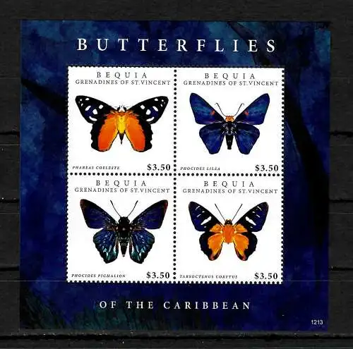 Grenadines of St. Vincent: Schmetterlinge, Butterfly, Papillon, postfrisch, **