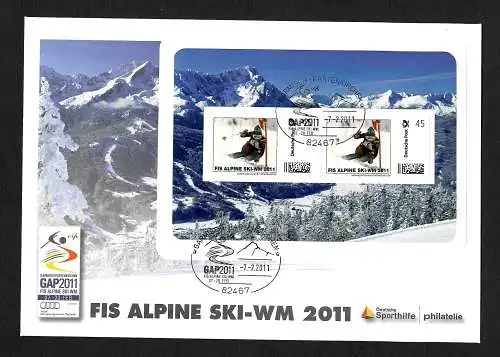 Bund: Offizieller Sporthilfeumschlag: Alpine Ski WM 2011