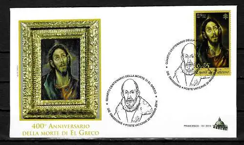 Vatikan: 400. Todesjahr von El Greco, FDC #1806