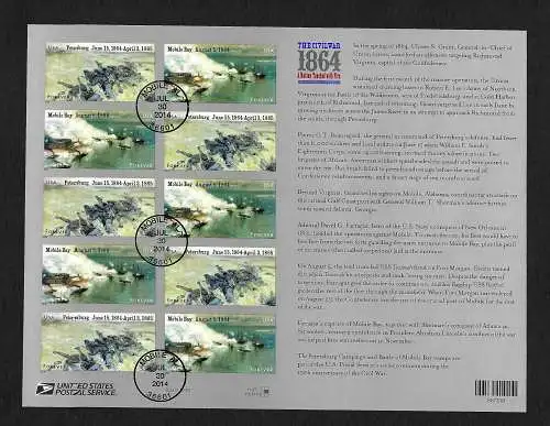 USA: Forever USA, The Civil War, FDC 2014