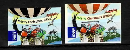 Weihnachtsinseln: Merry christmas Island, Ballon, mnh