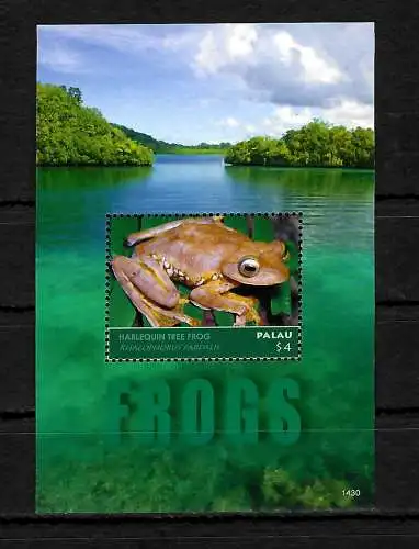 Palau: Harlekin Flugfrosch, Tree Frog, postfrisch