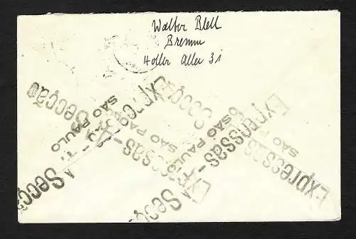 R-Brief Friedrichshafen, Luftschiff Graf Zeppelin LZ 127, 1.Südamerikafahrt 1932