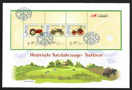 Bund: Historische Nutzfahrzeuge, Stiftung Deutsche Jugendmarke, Dreierstreifen