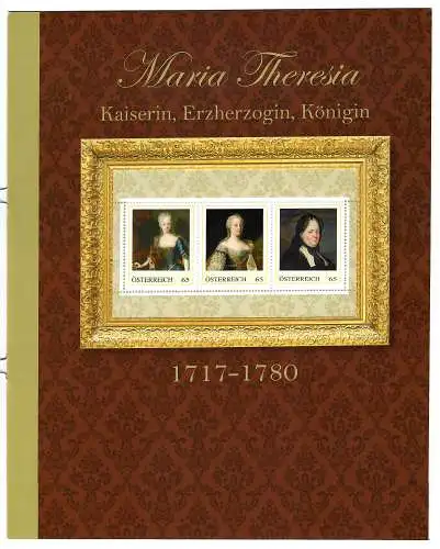 Österreich: Maria Theresia, Kaiserin, Erzherzogin, Königin-Sammelmappe mit Block