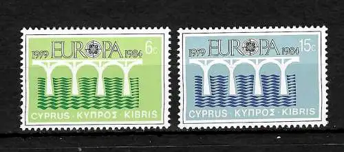 Zypern: Europa Marken 1984, 2x stamps, postfrisch #611-612