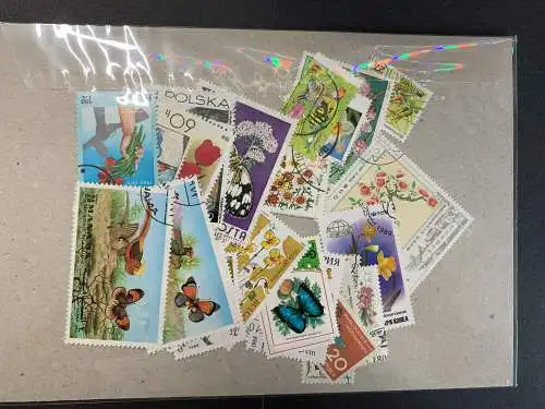 50 verschiedene Frühling, 50 different spring stamps