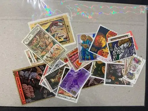 50 verschiedene Engel, 50 different Angel stamps