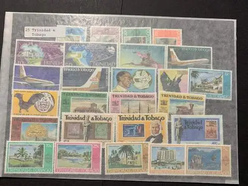 25 verschiedene Trinidad&Tobago, 25 different Trinidad stamps