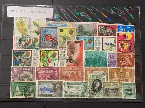 50 verschiedene Trinidad&Tobago, 50 different Trinidad stamps