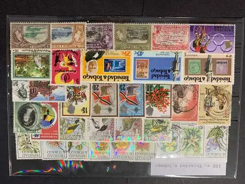 100 verschiedene Trinidad&Tobago, 100 different Trinidad stamps