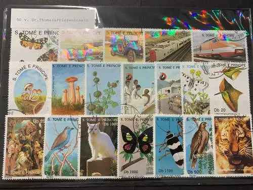 50 verschiedene St. Thomas&Prinzessinseln, 50 different St. Thomas stamps