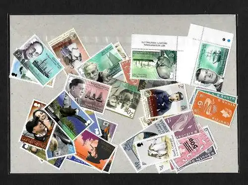 50 verschiedene Süd Georgien Sandwichinseln, 50 different Sandwich Island stamps