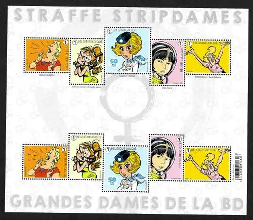 Belgien: 2021: Weibliche Comic-Figuren: Straffe Stripdames, postfrisch