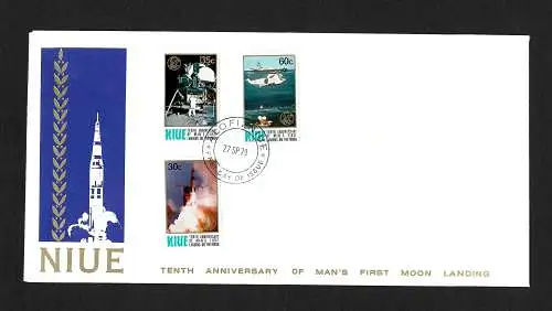 Niger: 10. Anniversary of Man's first moon landing, Apollo 11, FDC 1979