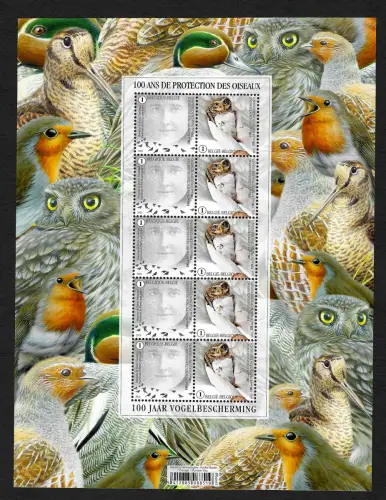 Belgien: 2022: 100ans de Protection des Oiseux: Vogelschutz, postfrisch