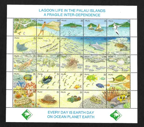 Palau: Leben in der Lagune, Lagoon life in the Palau Islands, postfrisch