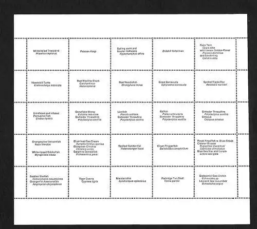 Palau: Leben in der Lagune, Lagoon life in the Palau Islands, postfrisch