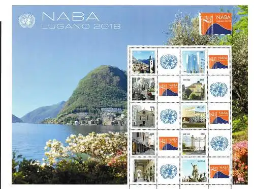 UNO Genf: 2018: NABA Lugano 2018, Block postfrisch