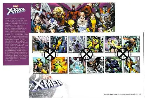 GB: 2023: Marvel Comic: X-Men, Ersttagsbrief FDC
