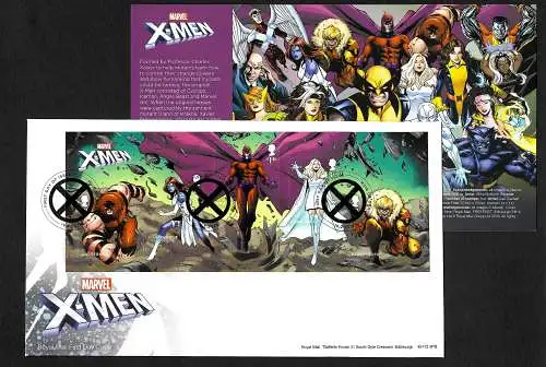 GB: 2023: Marvel Comic: X-Men Professor Charles Xavier, Ersttagsbrief FDC