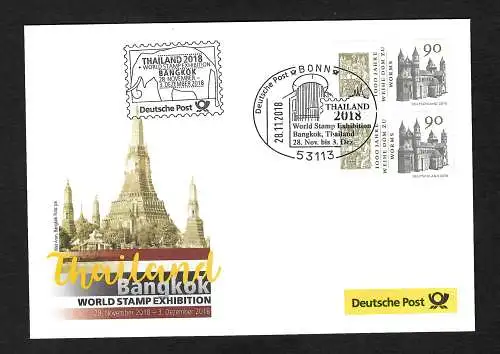 Bund 2018: Thailand World Stamp Exibition, Bangkok, Erinerungsbeleg