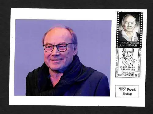 Österreich: Klaus Maria Brandauer, 2018, FDC