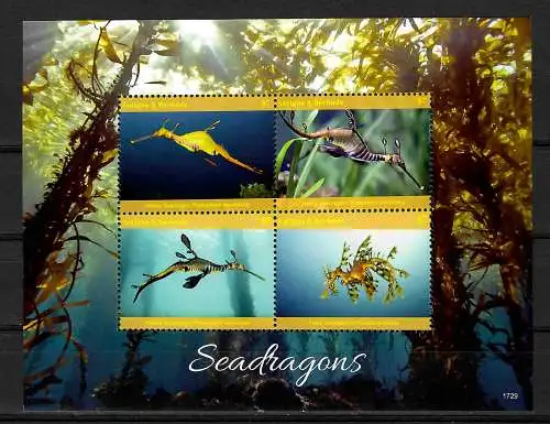 Antigua&Barbuda: Seedrachen: Seadtragons, mnh, **