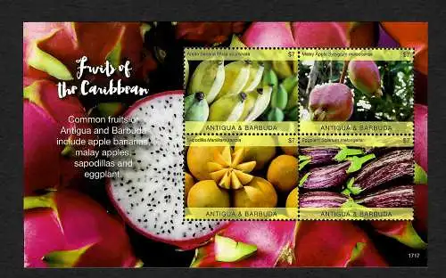 Antigua&Barbuda: Früchte der Karibik, Fruits of the Caribbean, mnh, **