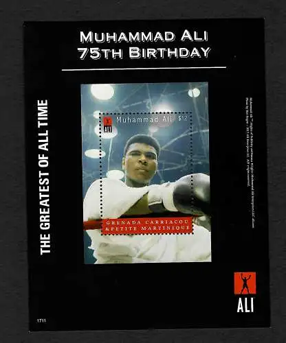 Grenada: Muhammad Ali, The Greatest of all the time, Block postfrisch