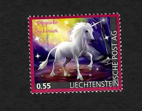 Liechtenstein: Magische Einhörner, Unicorns, postfrisch