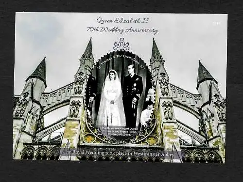 St. Vincent & Grenadinen: Queen Elizabeth II, 70th Wedding Anniversary, **