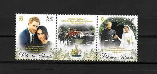 Pitcairn Islands: Royal Wedding of The Duke and Duchess of Sussex 2018, **