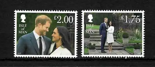 Isle of Man: 2018 Meghan & Harry, Verlobung, postfrisch