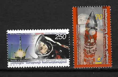 Bergkarabach: 2011 Tag der Kosmonautik: Juri Gagarin, postfrisch