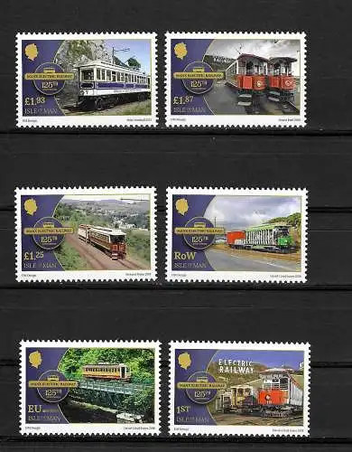 Isle of Man: 125th Anniversary of Manx Electric railway, postfrisch