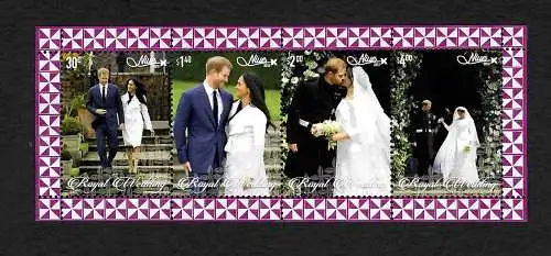 Niue: Royal Wedding, Hochzeit Prinz Harry und Meghan Markle, postfrisch