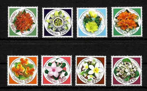 Curacao: 2018 Blumen, 8 stamps postfrisch