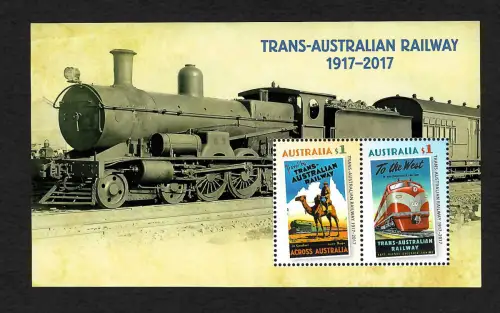Australien 2017: Trans-Australian Railway, Across Australia, Block mnh