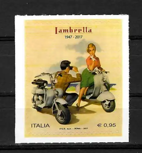 Italien 2017: 70 Jahre Lambretta Roller, postfrisch