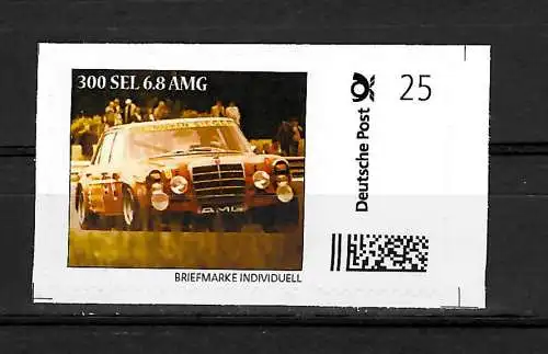 Bund: Briefmarke Individuell: Merceds 300 SEL  6.8 AMG, postfrisch