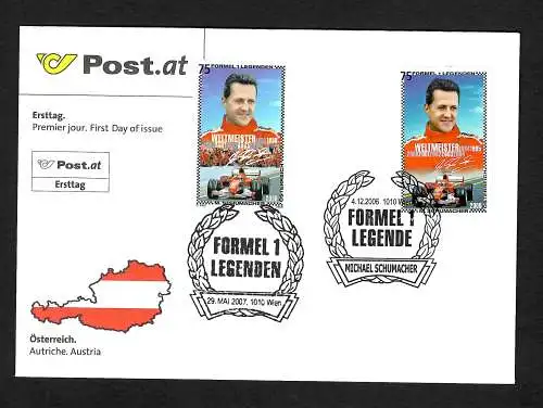 Österreich: 2017 Formel 1 Legende: Michael Schumacher FDC 