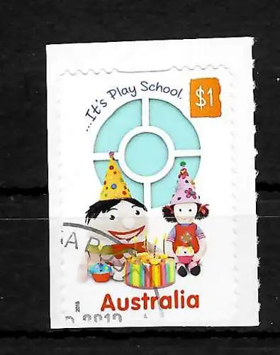 Australien 2018: It's play School, 50 Jahre Play School, gestempelt