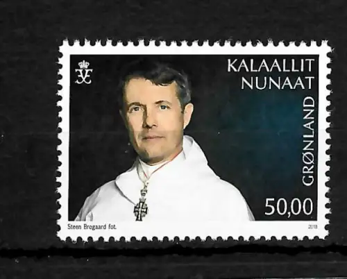 Grönland 2018: 50. Geburtstag von Kronprinz Frederik, postfrisch