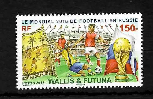 Wallis&Futuna 2018: Fussball WM: Le Mondial 2018 de Football en Russie, **