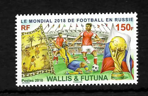 Wallis&Futuna 2018: Fussball WM: Le Mondial 2018 de Football en Russie, **